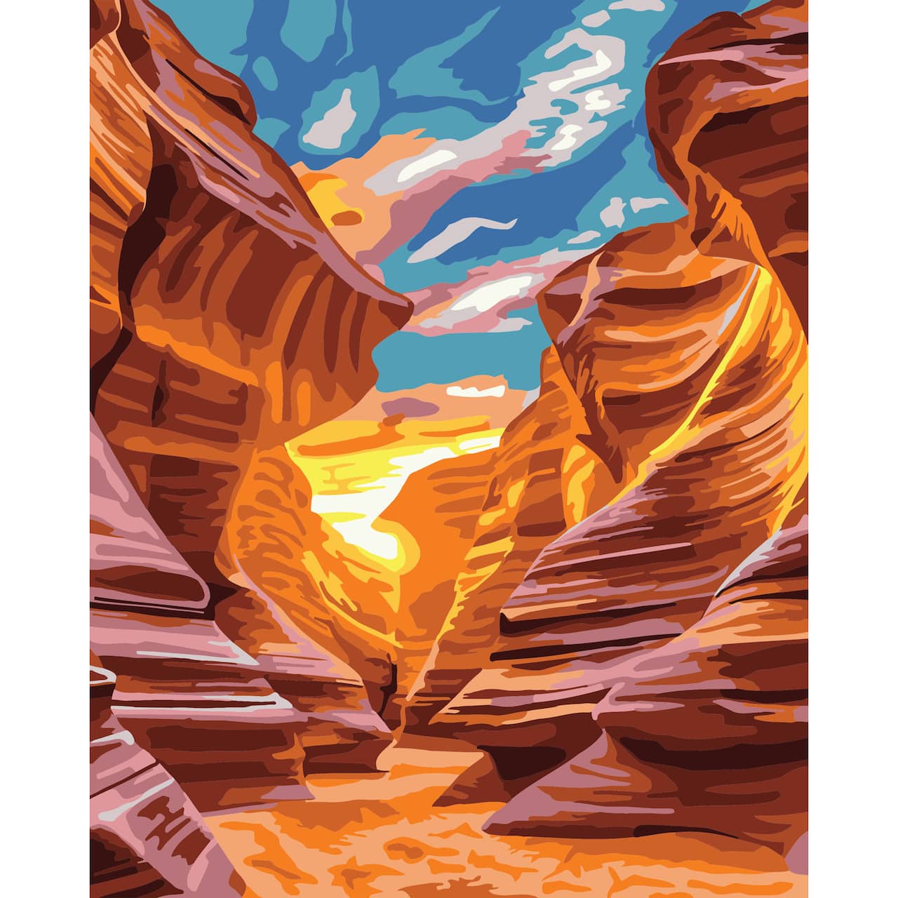 8" x 10" Canyon Paint-by-Number Kit by Artist's Loft®